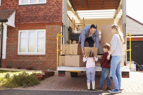 Moving team helping with a home relocation in Fortis Green