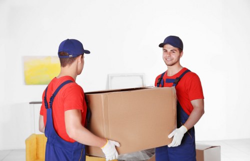 Furniture collection service in a Fortis Green residential street