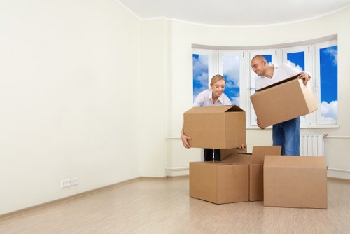 Prepared boxes and packing materials for a move in Fortis Green