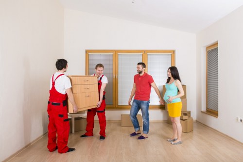 Customer booking a van removal service
