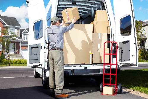 Driver planning a route for a Fortis Green home move